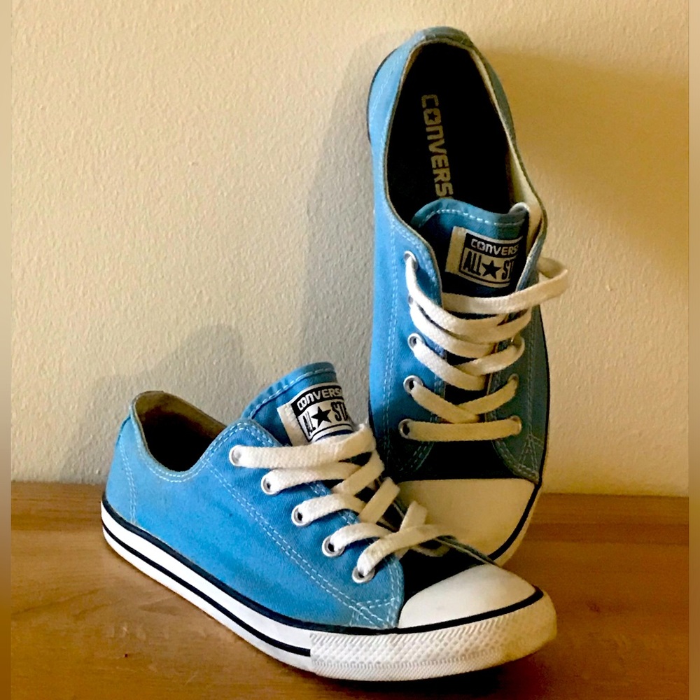 Blue converse, used twice.